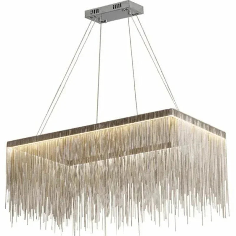 Decorbites™ LED-Aluminium-Quasten-Kronleuchter: Moderne dimmbare Beleuchtung für Wohnzimmer, Hotel, Halle