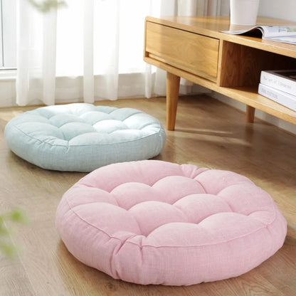 DecorBites™ Kids' Round Floor Cushions: Flexible Seating for Home, Preschool, Yoga