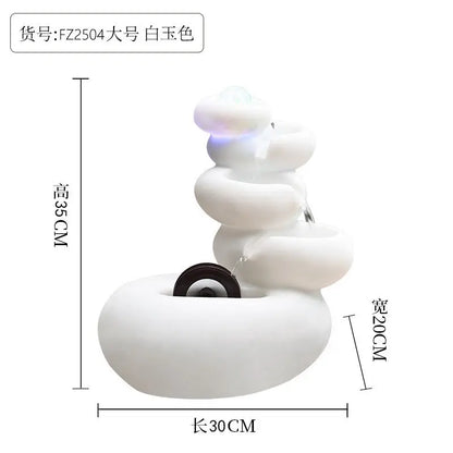 Decorbites™ Zirkulierender Wasserbrunnen zur Dekoration des Wohnzimmers und des Eingangsbereichs