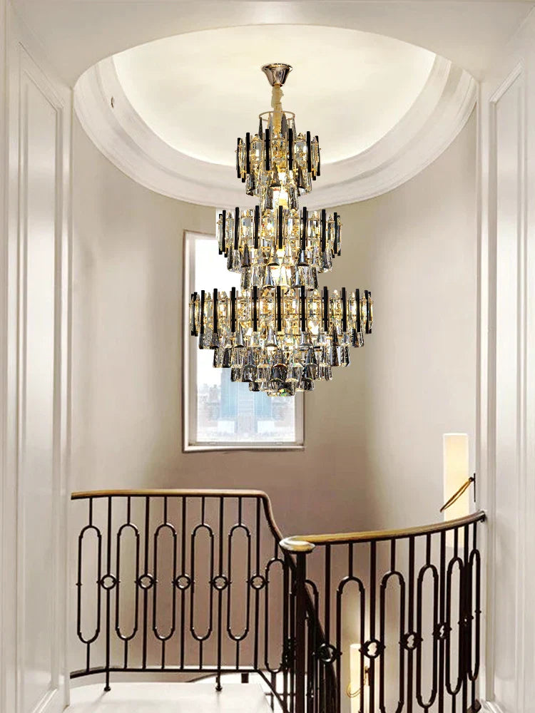 Decorbites™ Crystal Hollow Villa Kronleuchter: Moderne Luxus-Hängeleuchte für Wohnzimmer und Hotel-Lobby