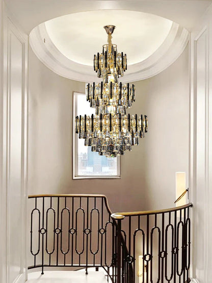 Decorbites™ Crystal Hollow Villa Kronleuchter: Moderne Luxus-Hängeleuchte für Wohnzimmer und Hotel-Lobby