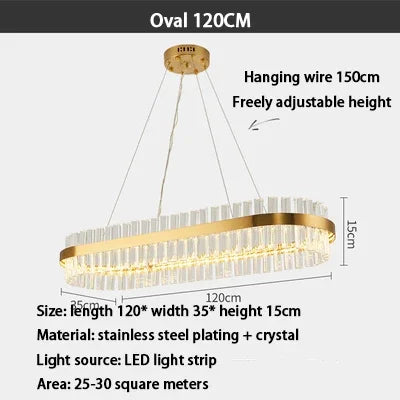 DecorBites™ Crystal LED Ring Chandelier: Modern Home Lighting Fixture