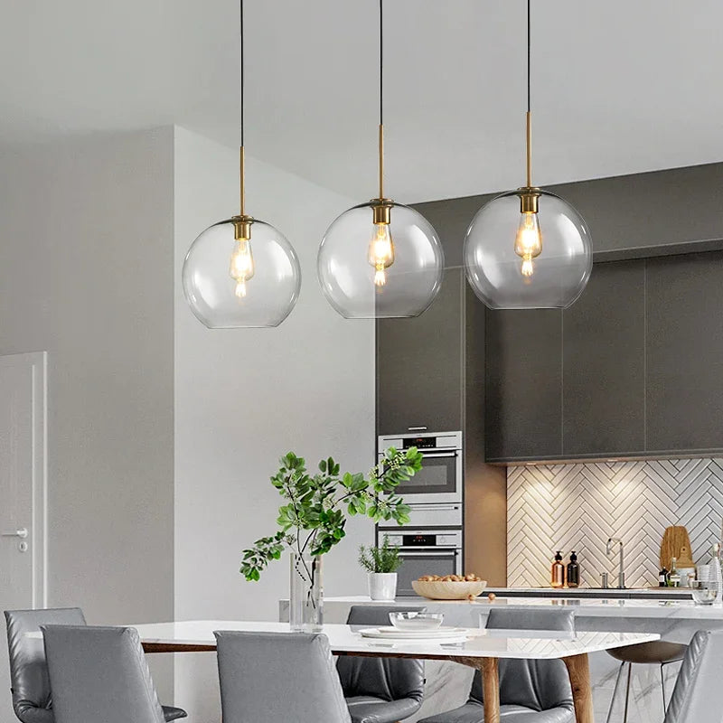Decorbites™ Industrielles Loft-Glas-Hängeleuchte für Küchen- und Restaurantdekoration
