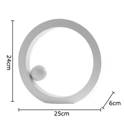 Decorbites™ Geometrische Kreis-Schreibtisch-Dekoration Minimalistisches Modernes Abstraktes Kunstästhetisches Dekor
