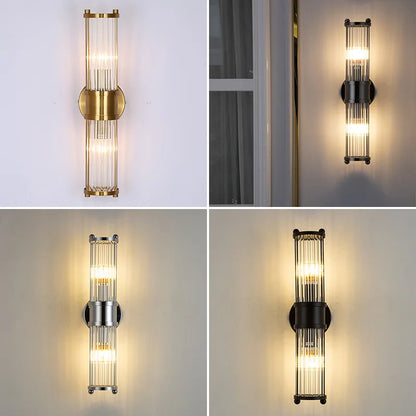 DecorBites™ Glass Rod Wall Sconce Vanity Lights - Up/Down Wall Mounted Lamps