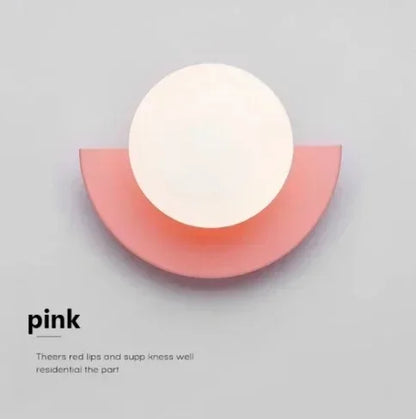 DecorBites™ Glass Ball LED Wall Lamp for Bedroom, Living Room, Study - Simple & Elegant