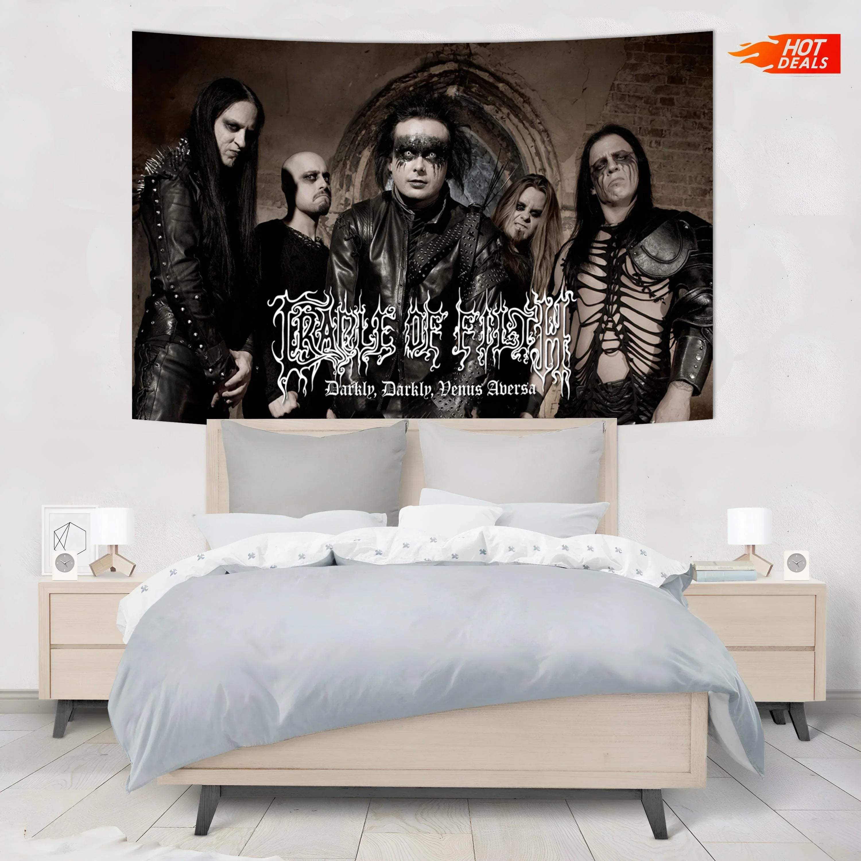 Gothic Rock Band Tapestry