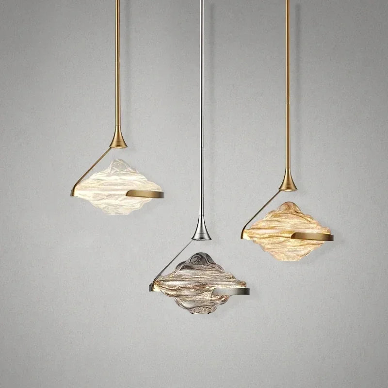 Decorbites™ Gold LED Anhängerlampe: Moderner Luxusstil für Schlafzimmer, Wohnzimmer, Esszimmer