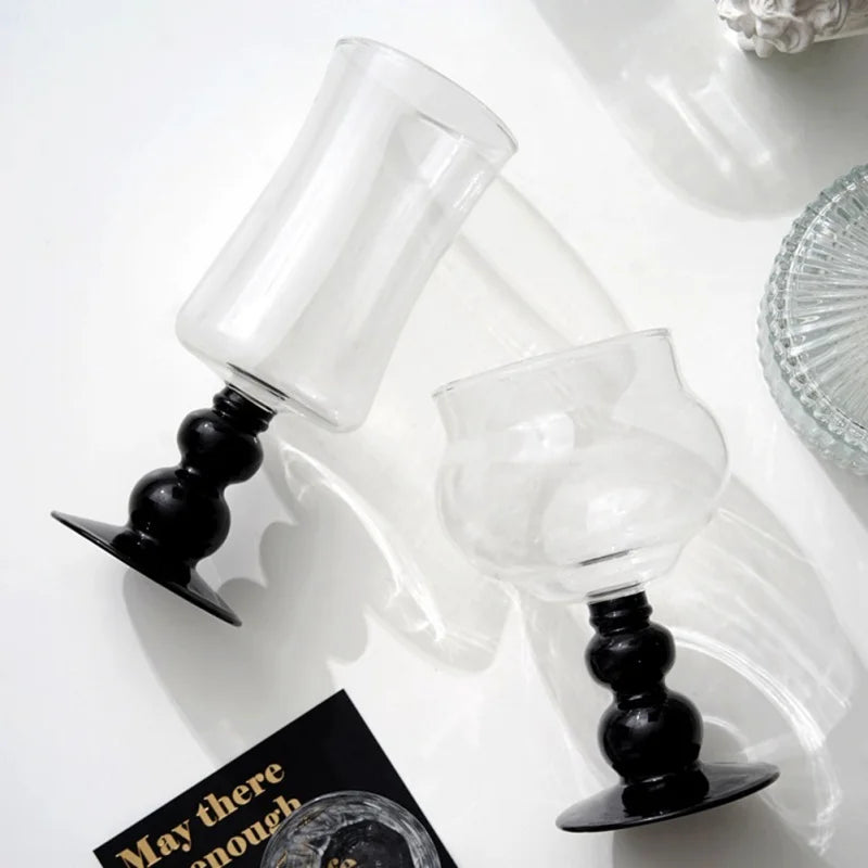 Decorbites™ 400ml Kelchglas Kaffeetasse Trinkgefäß Teetasse Hitzebeständiger Wasserglas.