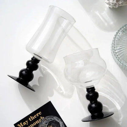 Decorbites™ 400ml Kelchglas Kaffeetasse Trinkgefäß Teetasse Hitzebeständiger Wasserglas.