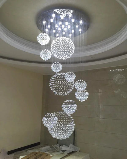 Decorbites™ Kristallkugel-LED-Kronleuchter: Moderne Luxus-Pendantbeleuchtung für das Wohnzimmer