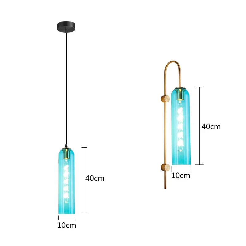 Decorbites™ Grünes Glas Nordisches Pendellicht E27 Hängearmatur für Wohn- und Schlafzimmer