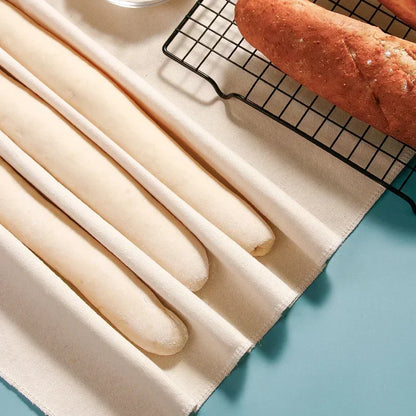 DecorBites™ Cotton Baguette Proofing Cloth for Baking Tools & Bread Pans
