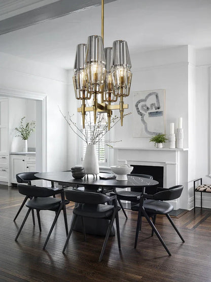 Decorbites™ Kristall Messing Glas Anhängerleuchte dimmbar luxuriöse Vintage Lampe