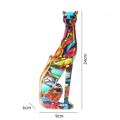 Decorbites™ Leopard-Resin-Skulptur – Dekoration für das Home-Office & Geschenk