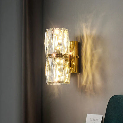Decorbites™ Kristall-Wandleuchte: Nordisches LED-Luxusdesign, Kunstgold/Chrom für Wohnzimmer, Schlafzimmer