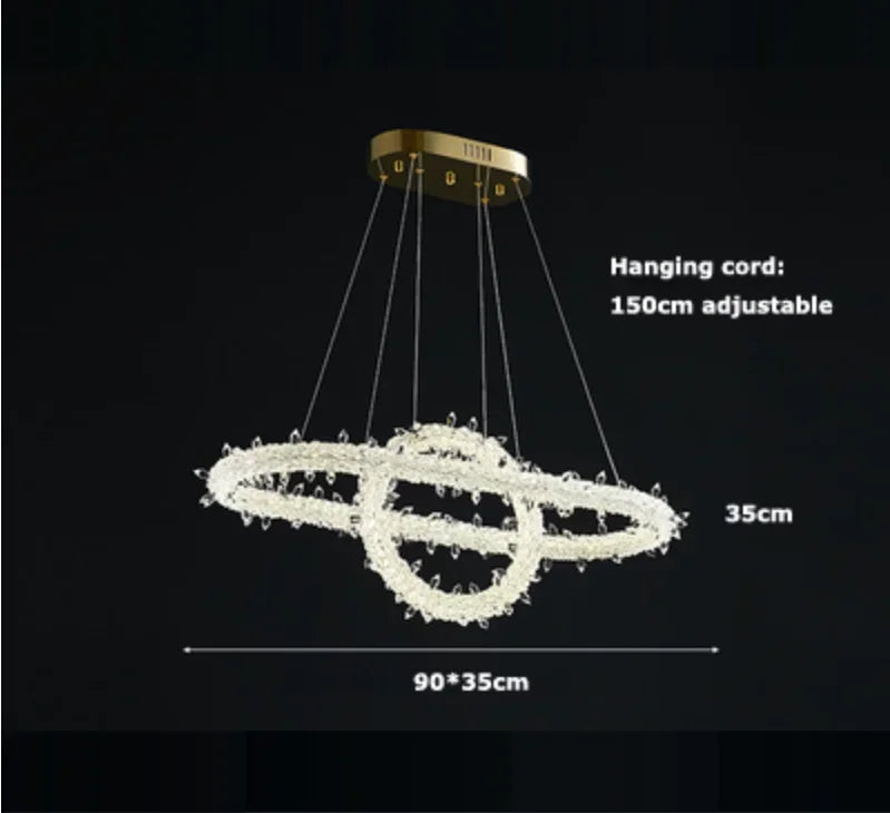 Decorbites™ Kristallblumen-LED-Hängeleuchte für Wohn- und Esszimmer
