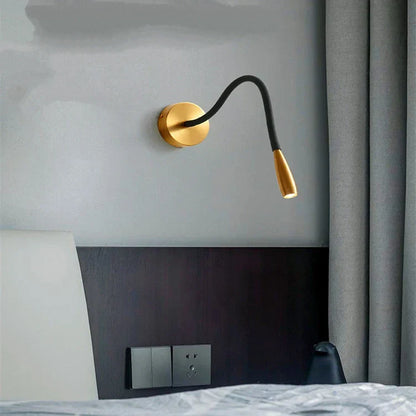 DecorBites™ Adjustable Nordic Bronze Wall Lamp for Bedroom Study LED Reading Light