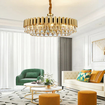 Decorbites™ Gold Kristall-Lüster LED Nordisch Klassisch Wohnzimmer Lamparas