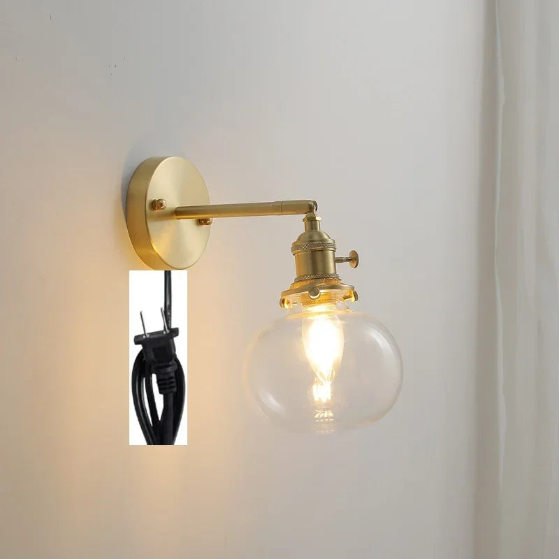 Decorbites™ Glas-Kugeln-Wandleuchte Moderne Wandlampe Treppenlicht für Schlafzimmer Badezimmer Spiegel