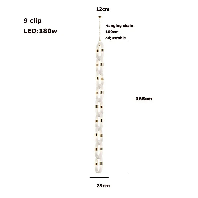 Decorbites™ Kristall-Goldkette-Hängelampe Deckenleuchte für die Hausdekoration