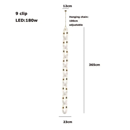 Decorbites™ Kristall-Goldkette-Hängelampe Deckenleuchte für die Hausdekoration