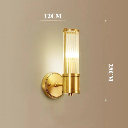 DecorBites™ Crystal LED Gold Wall Sconce Modern Bedroom Decor Sconce Fixture