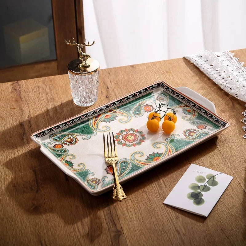 Decorbites™ Eiswürfelbehälter: Marokkanischer Speisenteller, Mittelost-Tellerhalter für Zuhause und Küche