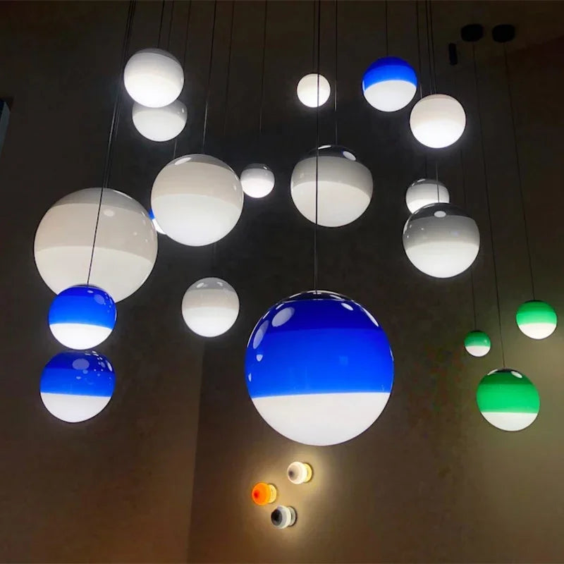Gradient Glass Dome Pendant Light