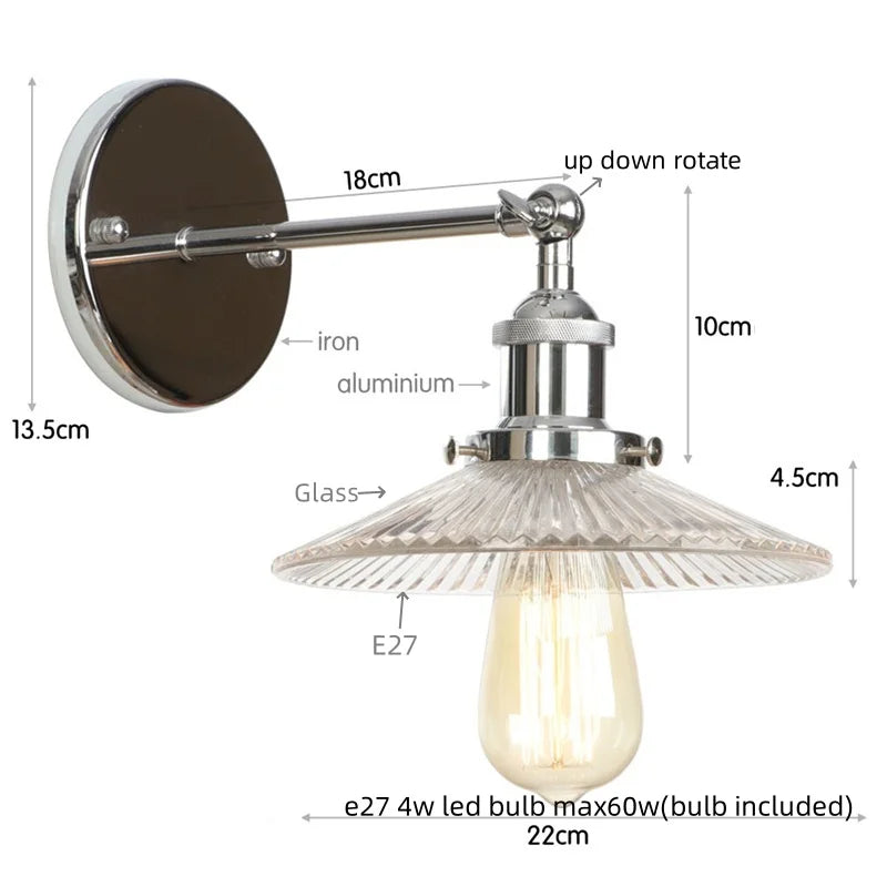 Iron Industrial Wall Light