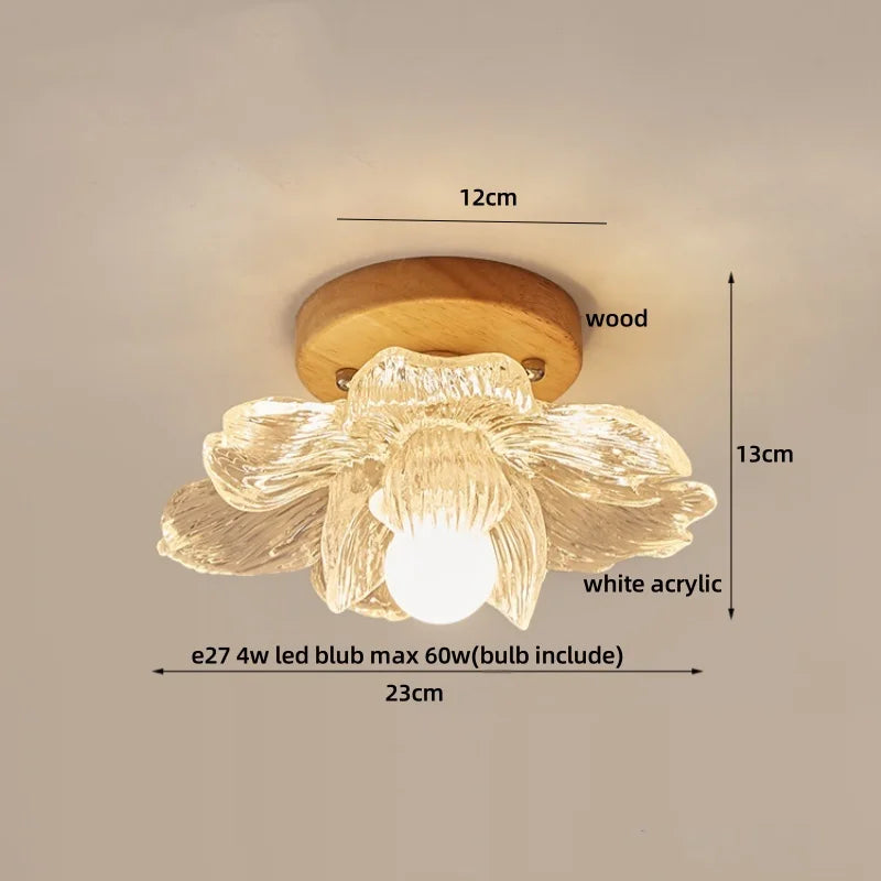 Decorbites™ Würfel Holz Kupfer LED Deckenleuchte Vintage Loft Deckenlampe