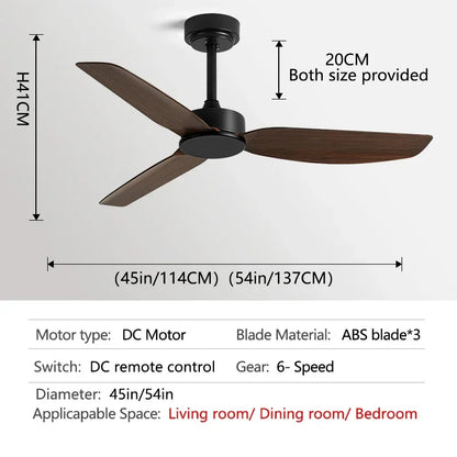 Decorbites™ 58-Zoll Deckenventilator in Schwarz mit Fernbedienung für gewerbliche Nutzung