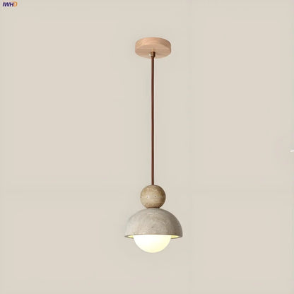 Decorbites™ Glas-Kugelleuchte - Verstellbares Kabel, LED, Gelber Travertin Weiß, Esszimmer