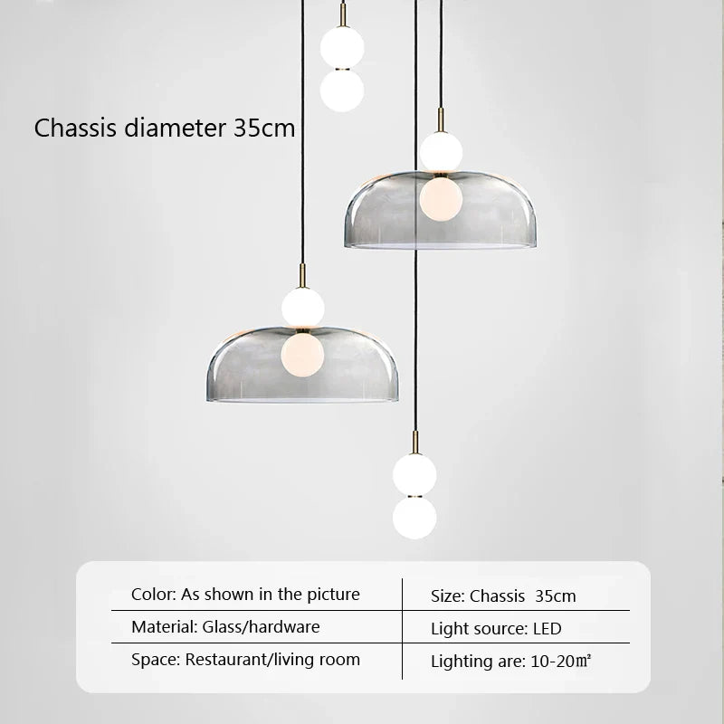 Decorbites™ Glas-Kugelleuchter: Moderne Dekoration für Duplex-Treppenhäuser, Wohnzimmer, Schlafzimmer