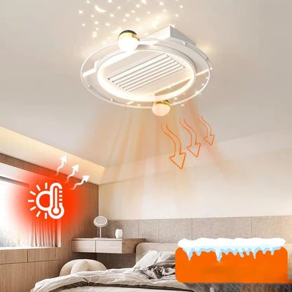 Decorbites™ Kinderzimmer-Deckenventilator mit Fernbedienung und modernem LED-Licht
