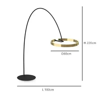 Decorbites™ kreisförmige Leucht-LED-Stehlampe für elegante Wohnräume