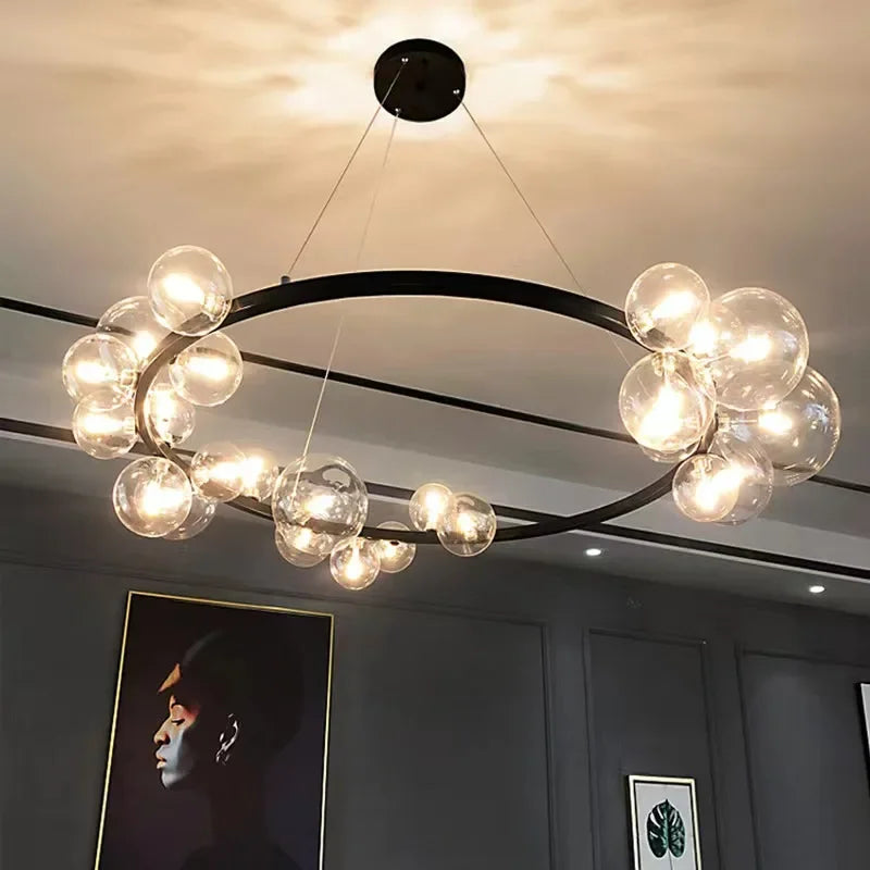 Decorbites™ Glasleuchter G9 Hängeleuchte für Wohnzimmer- und Schlafzimmerdekoration