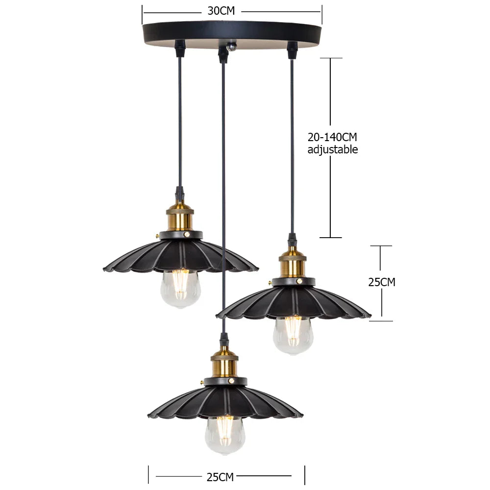 Decorbites™ Kupfer Vintage Anhängerleuchte Industrielle Edison-Glühbirne E27 110/220V Beleuchtung