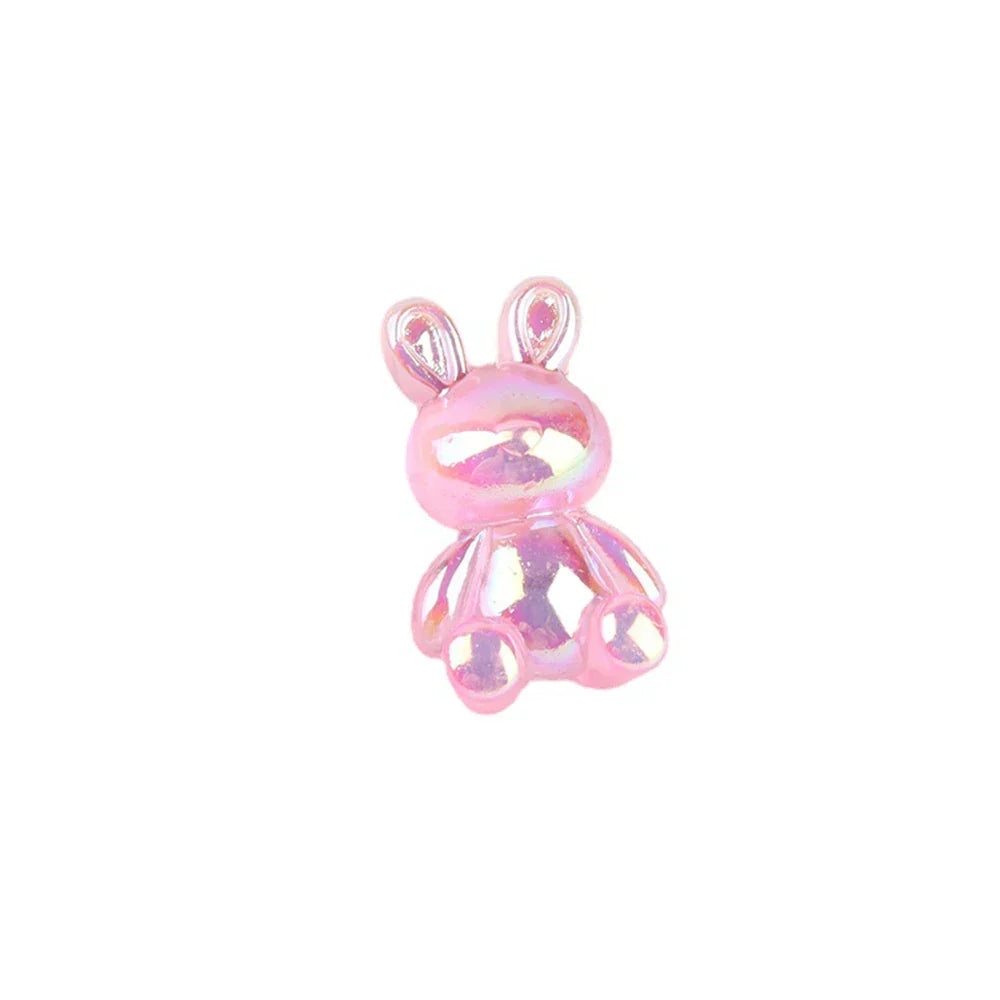 DecorBites™ Kawaii Rabbit Resin Cabochon for Scrapbooking and DIY Crafts