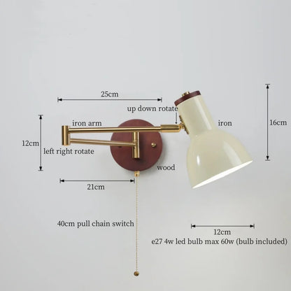 Decorbites™ Cremige Eisen LED Wandlampe für Schlafzimmer Wohnzimmer Badezimmer Spiegel Treppenlicht