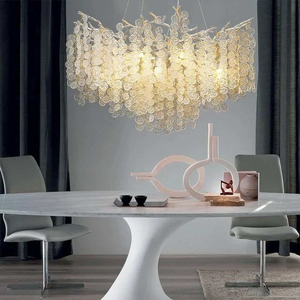 Decorbites™ Gold-Geldbaum-Kristall-Leuchter für Schlafzimmer Wohnzimmer Esszimmer Luxusbeleuchtung