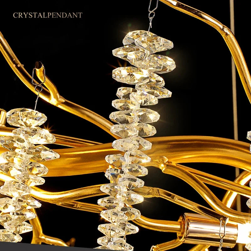 Decorbites™ Kristall-Quasten-Kronleuchter: Luxuriöse LED-Pendantlampen für Wohnzimmer, Halle & Restaurant