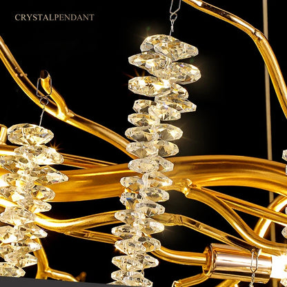 Decorbites™ Kristall-Quasten-Kronleuchter: Luxuriöse LED-Pendantlampen für Wohnzimmer, Halle & Restaurant
