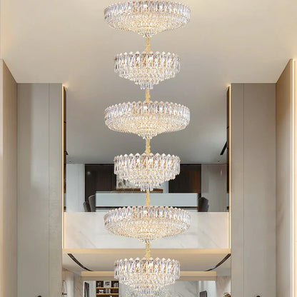 Decorbites™ Kristall-Duplex-Kronleuchter: Neues Lichtluxus Post-Modernes Hallenbeleuchtung für hohes Wohnzimmer