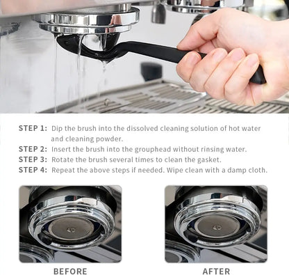 Decorbites™ Reinigungsbürste für Espressomaschine Gruppenkopf Mahlwerk Zubehör