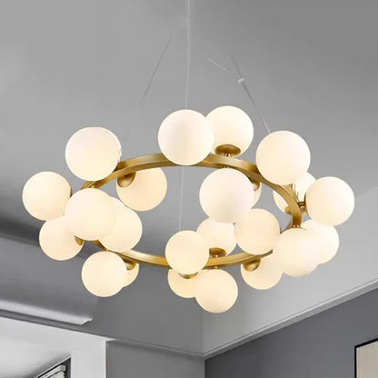 DecorBites™ Glass Ball LED Pendant Lights for Home Decor and Luminaires