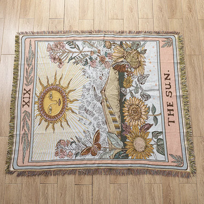 Decorbites™ Gestrickte Gobelin-Sofadecke - Leicht luxuriöse Dekorationsdecke für das Wohnzimmer, Nickerchen-Bettüberwurf, Picknick, Campingmatte