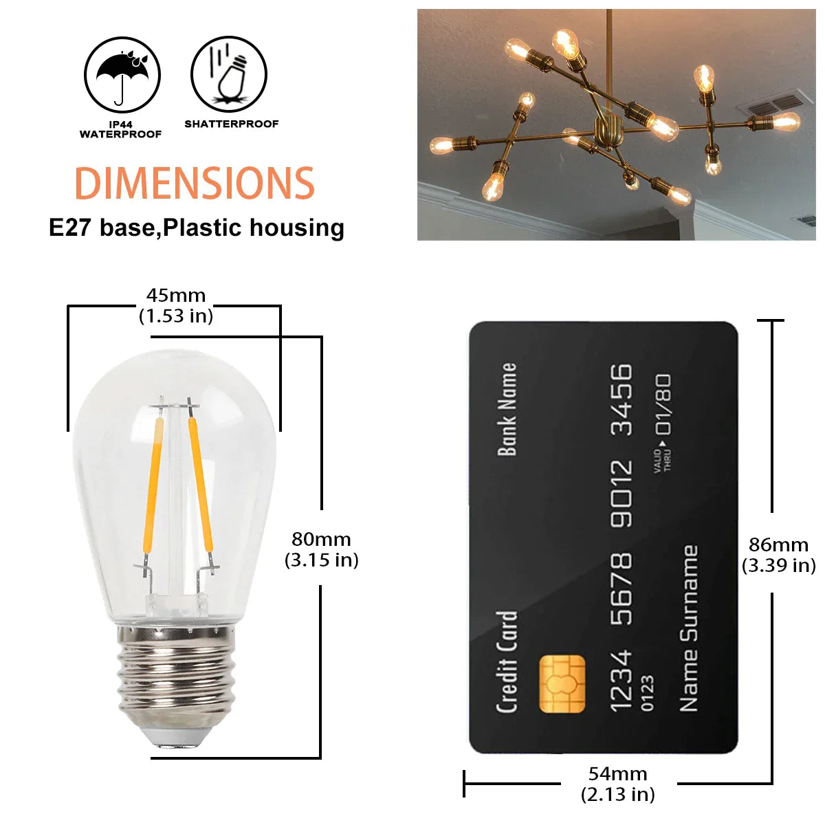 Shatterproof Outdoor Bulb