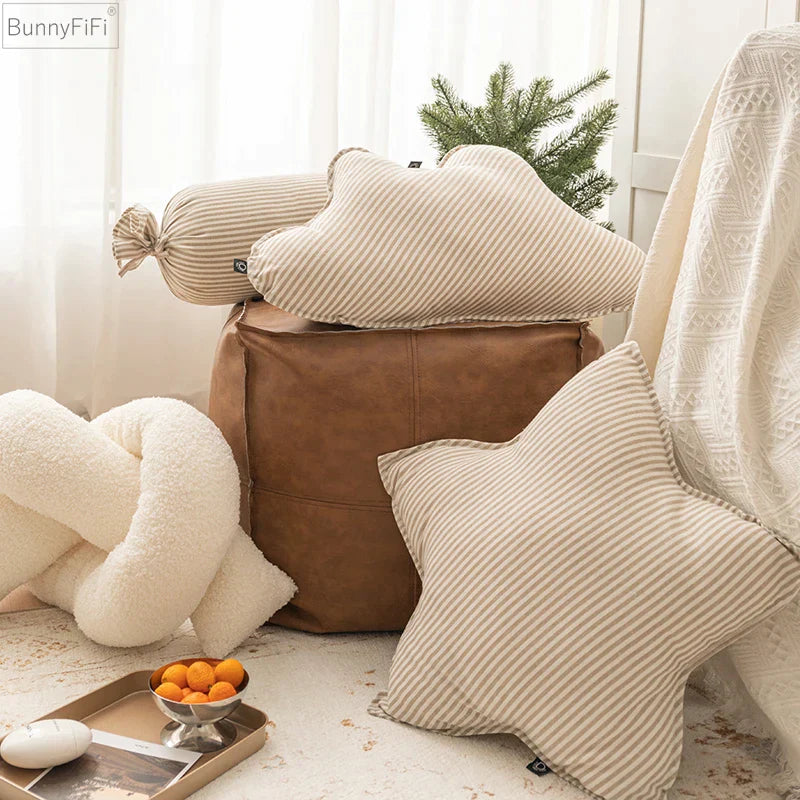 Star Moon Stripe Cushion