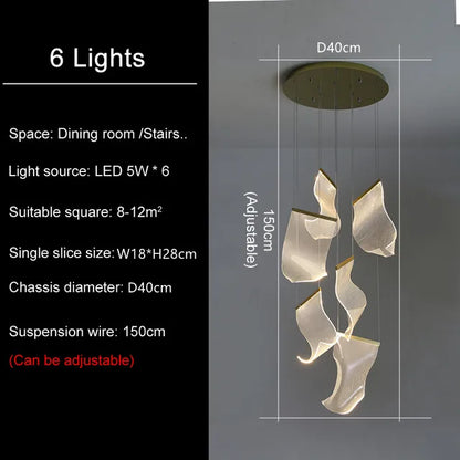 Decorbites™ LED Deckenleuchter Treppenanhängerlampe Moderne Neuheitsbeleuchtung Wohnzimmer Esszimmer